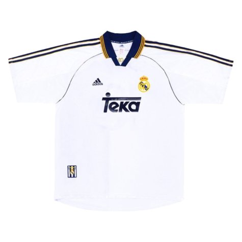 Tailandia Camiseta Real Madrid 1ª Retro 1998 1999 Blanco